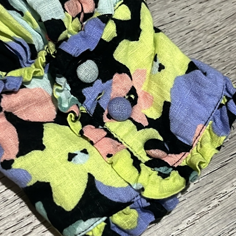 Free People Ariana Smocked Floral Blouse - Picture 13 of 15